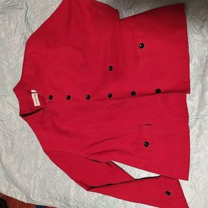 Red career/ stylish Blazer with buttons